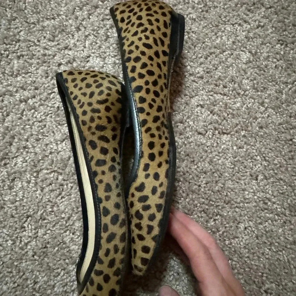 Jimmy Choo Cheetah Print Ponyhair Flats Authentic - Picture 6 of 12